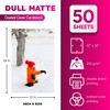 Dull 100lb Cover Digital Low Gloss Cardstock, Double Sided C2S,