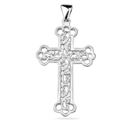 Cross Real Sterling Silver 925 Pendant Religious Handmade Jewellery