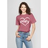 PECHAR Pilates Shirts for Women - Yoga Workout Graphic Heart