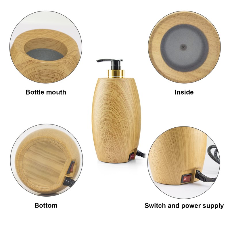 Elitzia Massage Oil Warmer & Massage Oil Pump Bottles Bundle