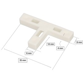 KOTARBAU® Joint T-pieces 6 mm 400 pieces for clinker brick
