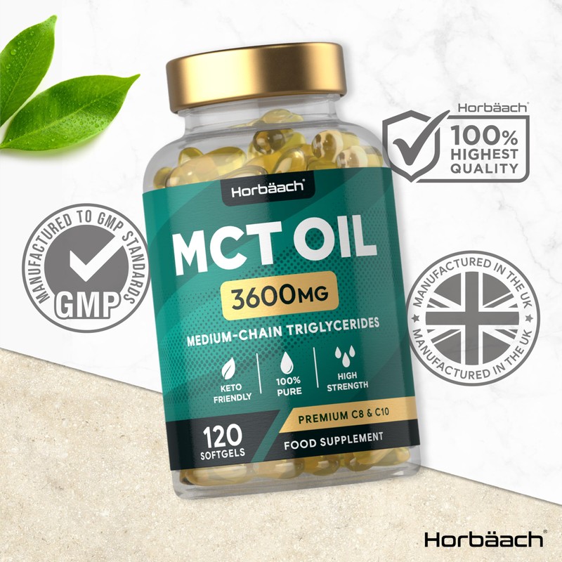 Horb?ach MCT Oil Capsules 3600mg | C8 & C10 |