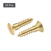sourcing map Pack of 50 Wood Screws M4 x 16