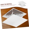Outanaya 2pcs Wind Deflector Square Ceiling Central Air Conditioning Vent