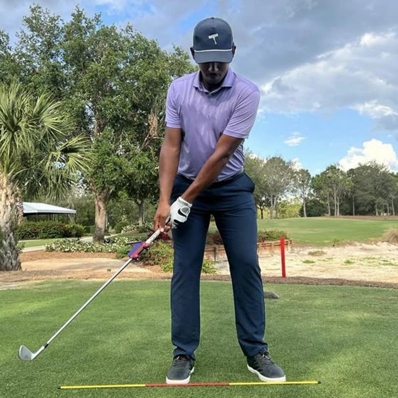 Lyaciomn Golf Swing Precision Trainer Golf Swing Path Guides Instant
