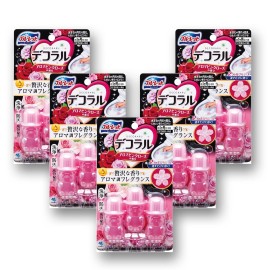 Bluelet Decoraru Air Freshener Aroma Pink Rose Scent for Toilet x 5 pcs