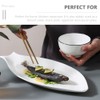 Cabilock Fish Shaped Plate, 31cm Ceramic Fish Dish Dinner Serving