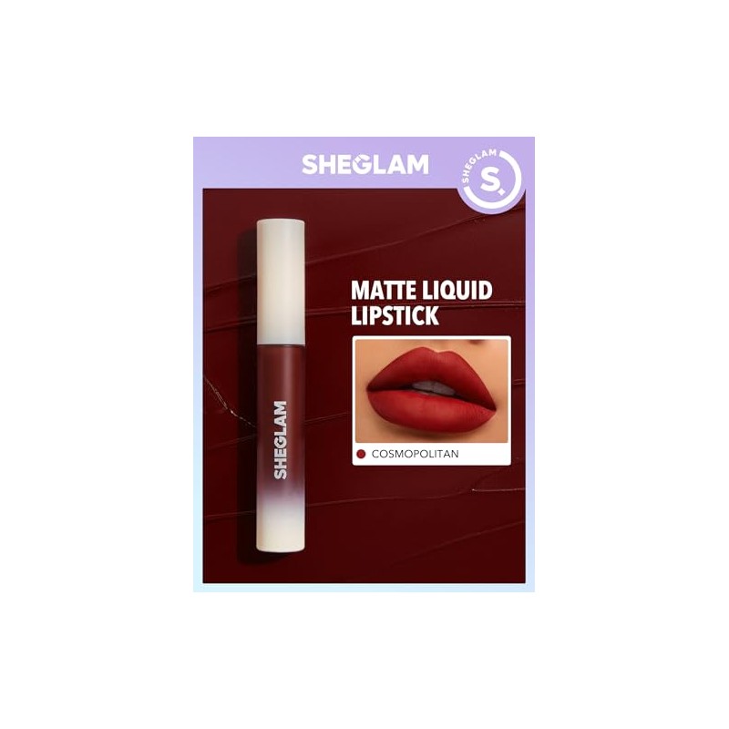 SHEGLAM Lápiz Labial Líquido Mate Allure De Larga Duración Con