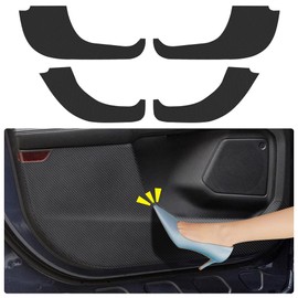 Car Door Anti Kick Pad for Ford Escape 2020 2021 2022 2023 2024 2025 Accessories Carbon Fiber Style Leather Sticker Door Sill Protector Cover Edge Guard Side Mat Interior Decoration Dirty Stickers