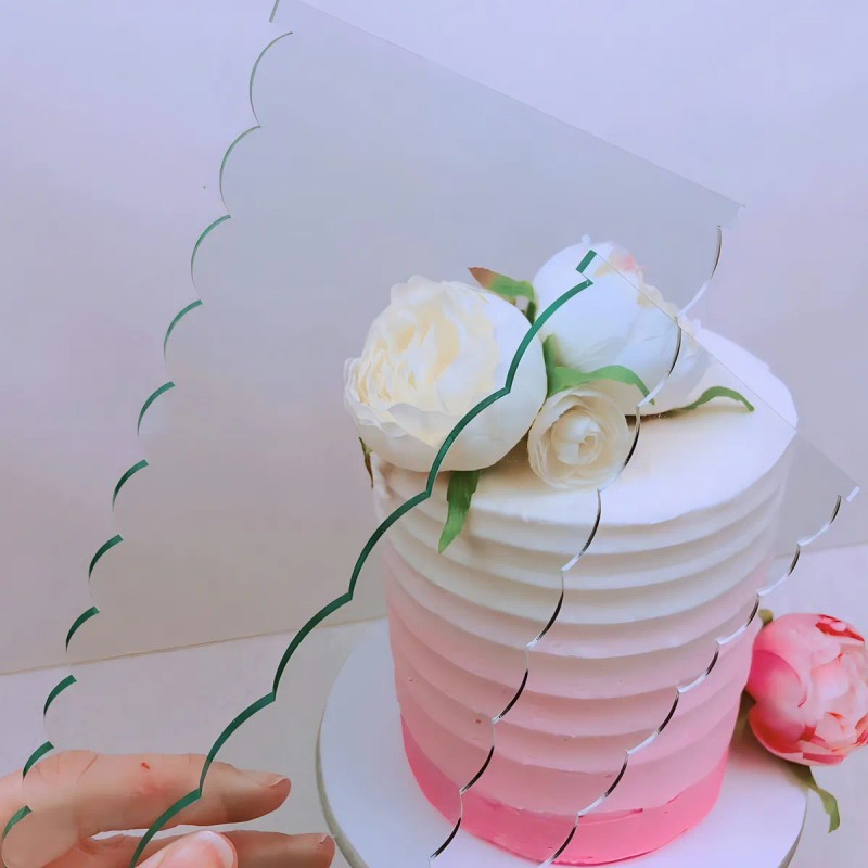 Set 6 Espátulas Swancooyu Acrílico Decoración Pasteles Raspadores Repostería