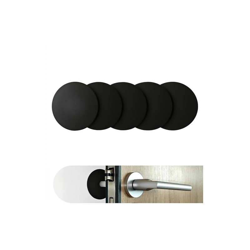 Round Door Stopper 3.15inch 5-Pieces Silicone Protector Pads Suitable for