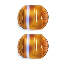 Mia Super Clamps Strong Comfortable Contoured Jaw Clamp Barrettes with Hidden Spring for Women, Teens, Girls, Updos, Thin Hair, Small Size - Tortoise Brown (2 pcs)