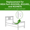 Spare Hardware Parts HEMNES Bed Frame Crescent Nut, Threaded Pin