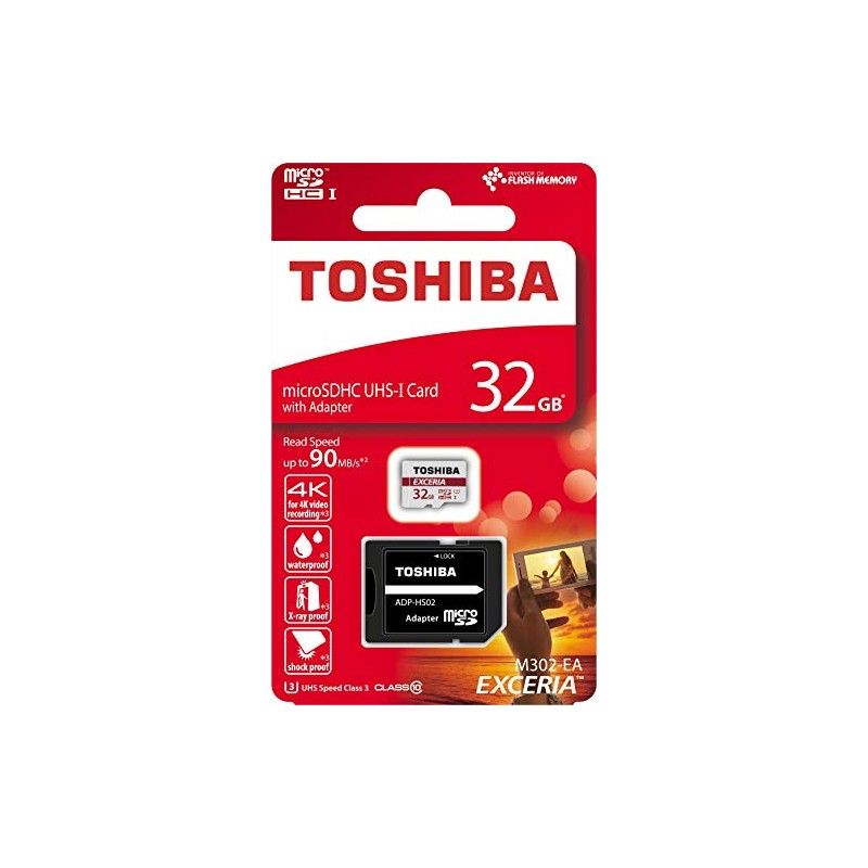 Kioxia 5300056 Exceria M302 32GB Micro SD Memory Card 90