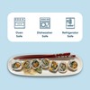 Sisson Distribution 12" Elegant White Porcelain Sushi Serving Platter -