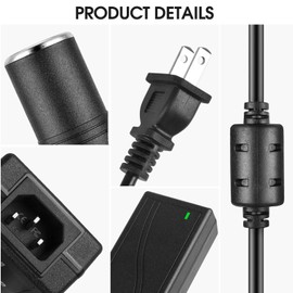 Shentian Convertidor de CA a CC de 110 V-240 V a 12 V, adaptador de enchufe para encendedor de cigarrillos de coche, cargador de coche de 220 V a 12 V, convertidor de salida hembra, adaptador de corriente CA/CC (adaptador de 12 V 5 A 60 W)