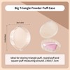 Powder Puff Case, 2 Pieces Round Makeup Puff Protective Container