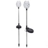 2Pcs Garden Solar Lights LED RGB Fast Charging Petal Design
