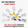 Multi Angle Paint Brush Extender V2, Long Handle Paint Brush,