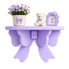 Purple Kawaii Room Decor Floating Shelf, with Mounting Kit 50Cute