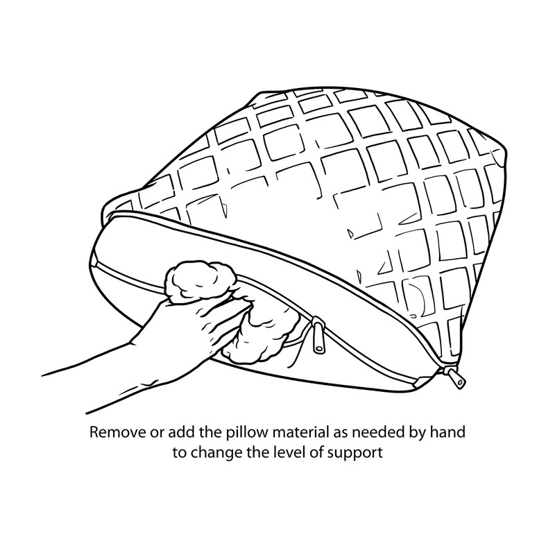 Arc4life Adjustable Memory Foam Neck Pillow Cooling Fabric Queen