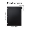 Koqye Black Plastic Dividers for 3 Ring Binder, 8-Tab Binder
