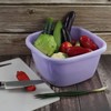Pekky 18 Quart Plastic Wash Tub Basin, Large Dish Pan,