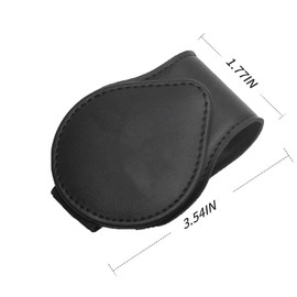 Sunglasses Holder for Car, Leather Glasses Frame, Eyeglass Hanger Card Clip for Car Sun Visor,Sunglasses Holder Compatible with Hyundai Santa Cruz (White)