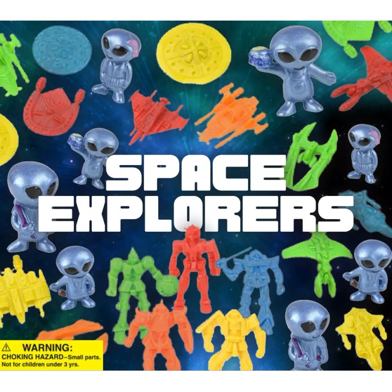 250 Aliens Space Explorers 2" Vending Machine Capsules Toys Northwestern