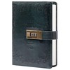 Flower Leather Journal with Lock Writing Diary Notebook Combination Password