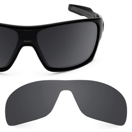 Revant Replacement Lenses for Oakley Turbine Rotor sunglasses, UV Protection, Anti-Scratch and Impact Resistant, Elite Polarized Stealth Black