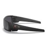 Oakley Men's OO9014 Gascan Rectangular Sunglasses, Satin Black/Black Iridium, 60