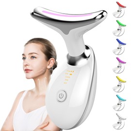 SMOCTAR Face Massager Against Wrinkles, Face Beauty Device with 3 Modes, 45°C Anti-Wrinkle Face Device, Skin Tightening & Lifting, EMS Face Massage for Women Men