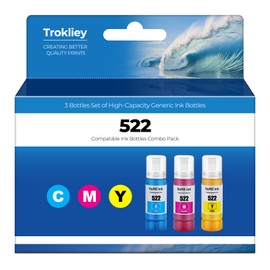 522 Ink Refill Bottles Color Combo Pack Ink ET-2800 ET-2400 ET-4800 ET-2803 Ink refill Replacement for Epson 522 Ink Refill Bottles Color Compatible for Ecotank ET-2720 ET-4700 ET-2840 ET-4810 Printer