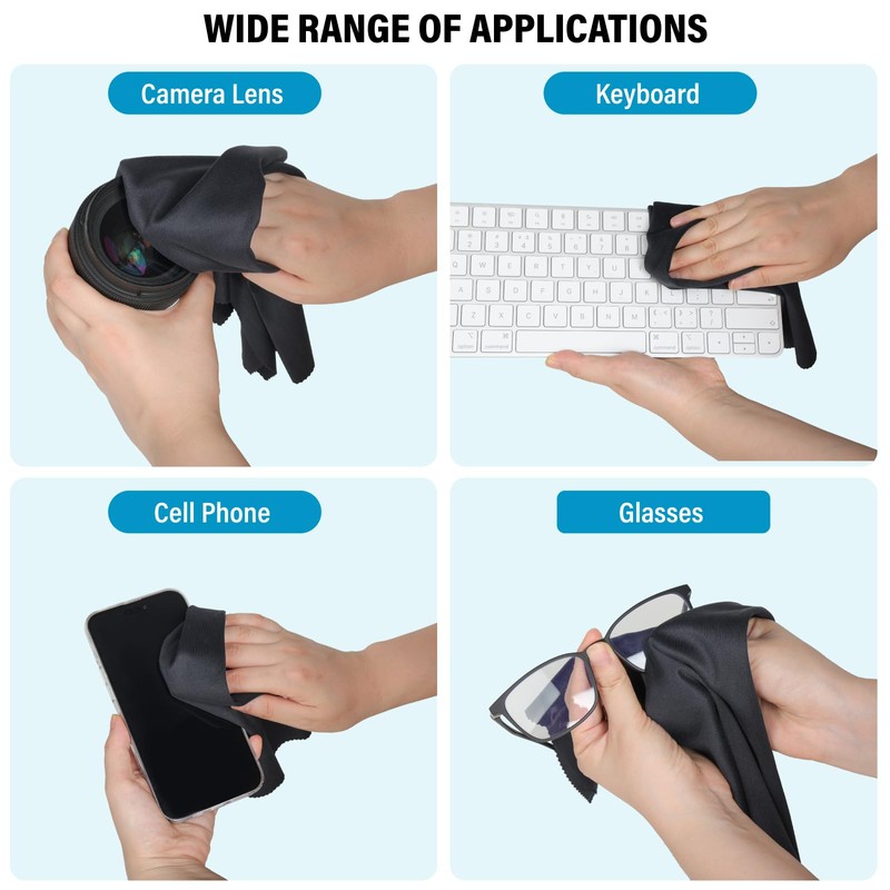 2 Park 16''x16'' Extra Large Oversized Microfiber Cleaning Cloth 40×40cm