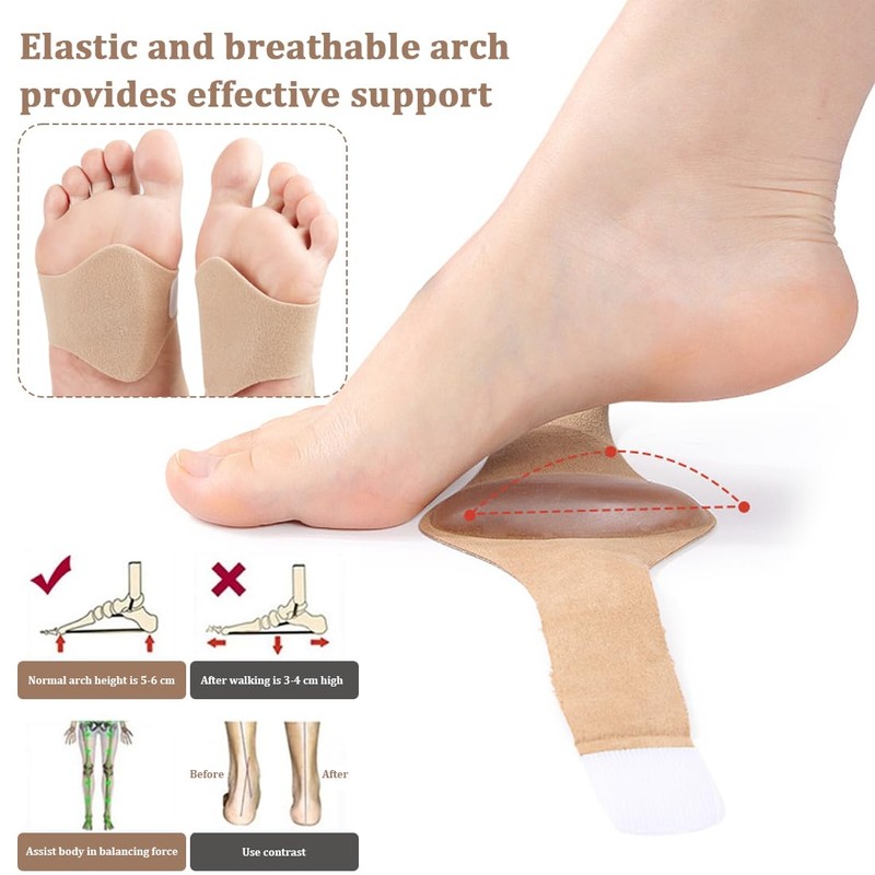 Gel-Fußgewölbe Einlegesohlen, Orthopädische Einlegesohlen, Plantarfasziitis Einlagen, Einlegesohlen Orthopädisch