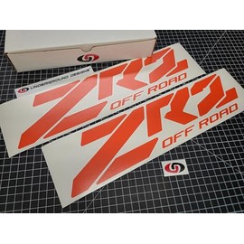 ZR2 Block Style Decals (2pk) Truck Bed Fender Stickers Fits Chevy Silverado 1500 Colorado 2015-2025 ZR-2 4x4 Select Colors: (Gloss Orange)