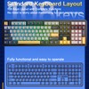 AULA F108 Wireless Mechanical Keyboard, Full Size Gaming Keyboard with