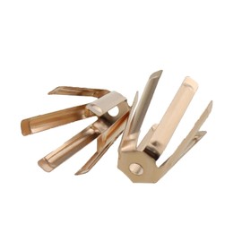 Mykepoda 12pcs/Pack Universal Brass Golf Shaft Adapter Spacer Fits .335 .350 .355 .370 for All Shaft 6 Legs Golf Shaft Shims for Iron Shaft