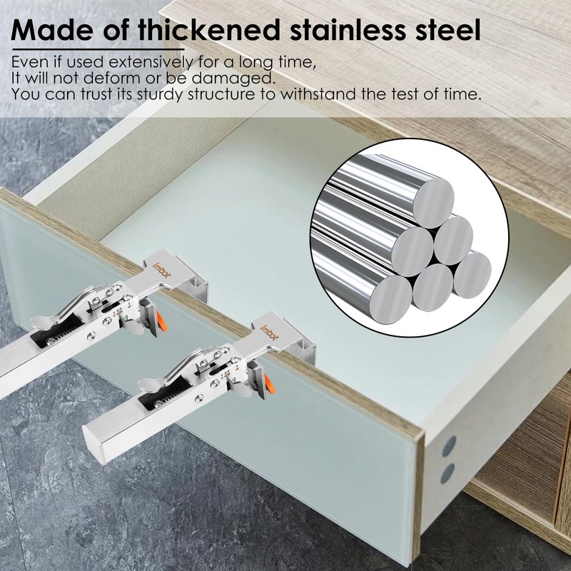 2pack Drawer Front Installation Clamps Stainless Steel Drawer Fixing Clamp