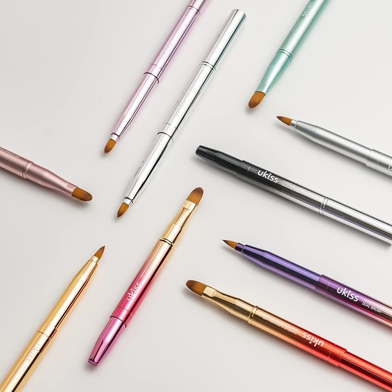 ukiss Lip Brush Portable Makeup Brush Concealer Brush Portable Telescopic