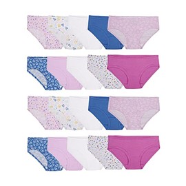 Fruit of the Loom Girls' Cotton Hipster Underwear, 20 Pack-Fashion Assorted, 4