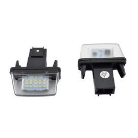 FOLGEMIR Top LED Number Plate Light, Number Plate 6000 K, White, CE, Error Free for 206 207 407 406 307 308 5008 Partner Tepee / C3 C3 II C3 Picasso C4 Picasso C5 II C6 Berlingo XSARA