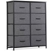 SEGAWE Dresser for Bedroom 8 Drawers Storage Tower Cabinet Fabric