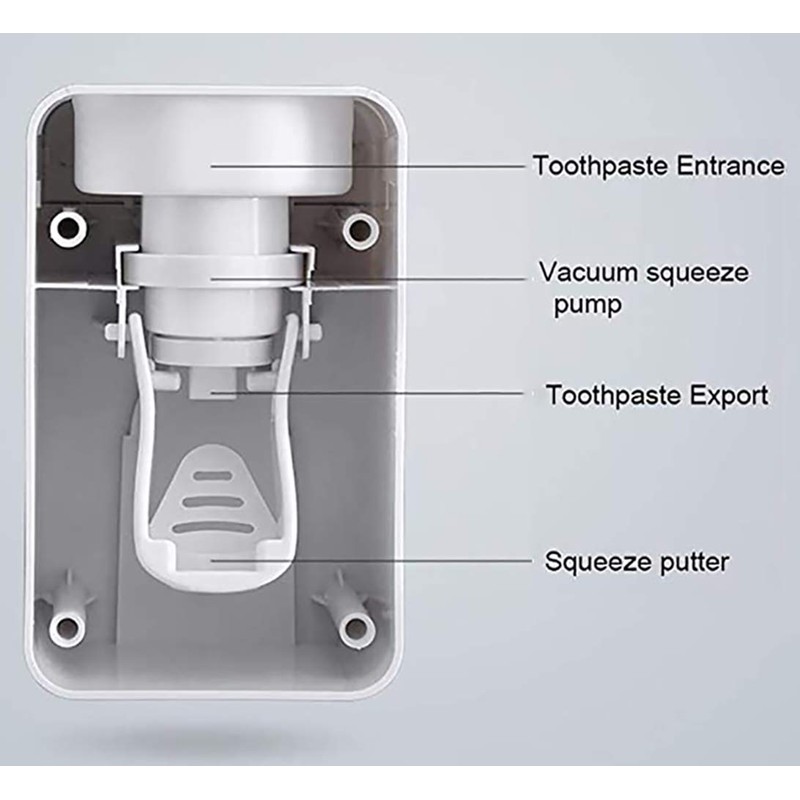 Toothpaste Dispenser, 2 PCS Automatic Toothpaste Squeezer Dispenser for Kids
