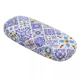 Artypereiras Portuguese Tile Azulejo Pattern Eyeglass Case - Vibrant Design with Cloth