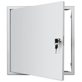 Donext Access Panel for Drywall/Ceiling, Wall Hole Cover with Lock and Keys, 16"x16" Metal Access Door, Concealed Service Door for Electrical and Plumbing