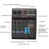 Professional 4 Channel Audio Mixer, Sound Board Console System, DJ
