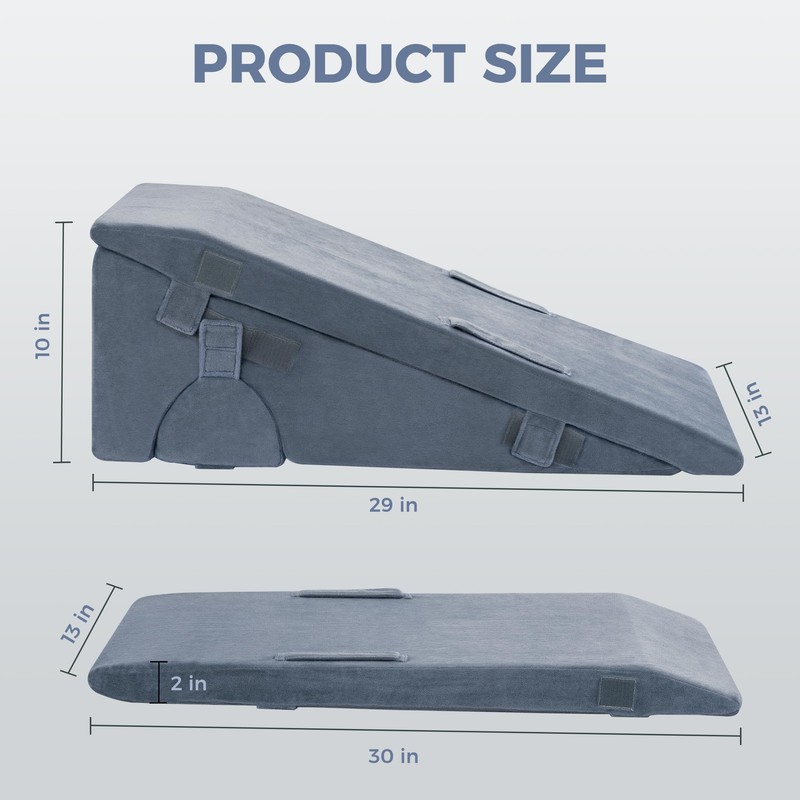 Ganondorf Adjustable Leg Elevation Pillow, Orthopedic Bed Wedge Set for