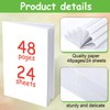 Geyee White Blank Books to Write Stories Unlined Sketch Paper